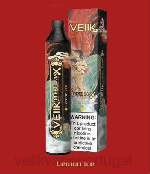 VEIIK Airo Pod Portugal - VEIIK Micko MAX vape descartável 1500 baforadas T88T48 gelo de limão