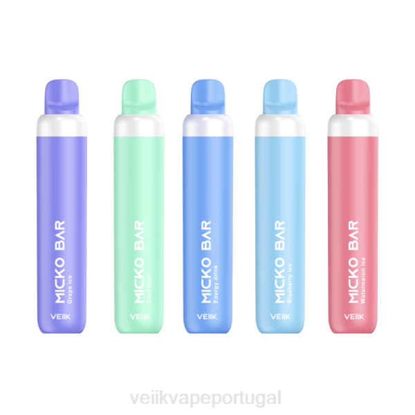 VEIIK Cracker Pod - VEIIK Micko Bar vape descartável 1500 baforadas T88T29 vários sabores