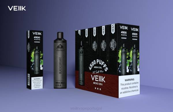 VEIIK Cracker Pod - VEIIK Micko Era 4500 baforadas descartáveis ​​30 mg T88T9 groselha preta