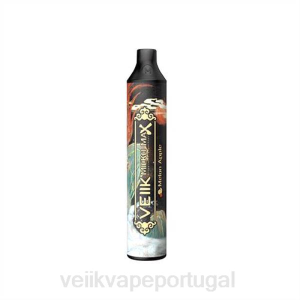 VEIIK Micko Lux Portugal - VEIIK Micko MAX vape descartável 1500 baforadas T88T47 maçã melão