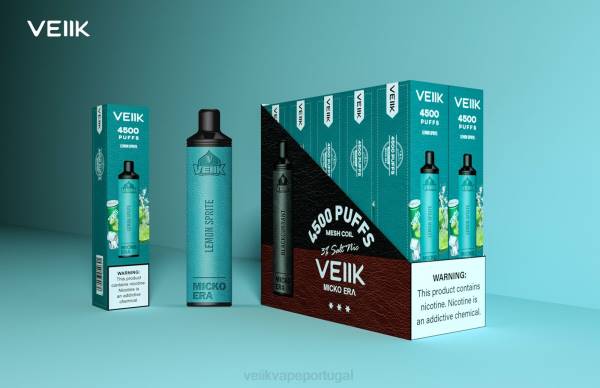 VEIIK Micko Q Portugal - VEIIK Micko Era 4500 baforadas descartáveis ​​30 mg T88T5 duende de limão