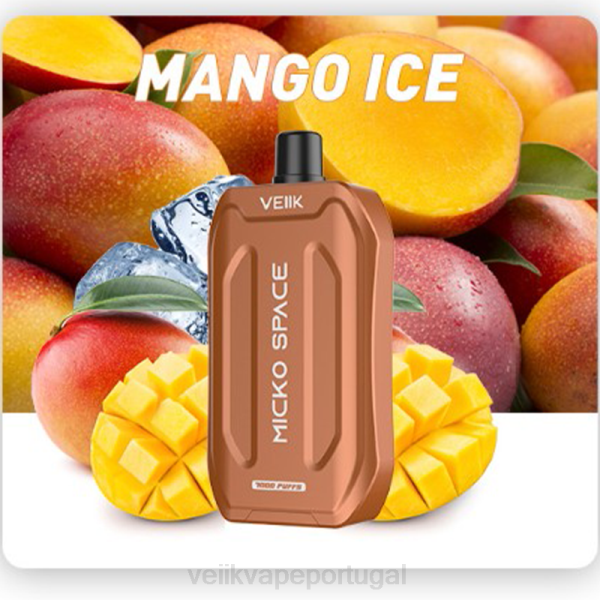 VEIIK Moos Pod - VEIIK Micko Space vape descartável 7000 baforadas T88T40 gelo de manga