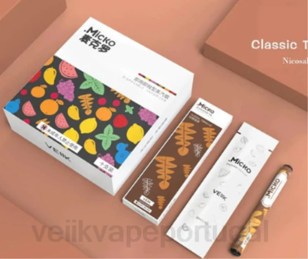 VEIIK Pod Portugal - VEIIK Micko vape descartável 400 baforadas 310mah 10pcs T88T56 vários sabores