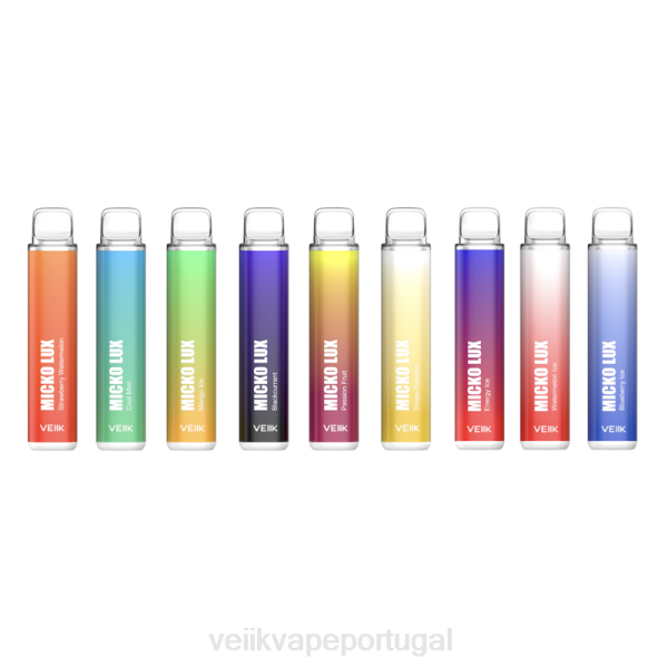 VEIIK Vape Lisbon - VEIIK Micko Lux vape descartável 5000 baforadas T88T32 vários sabores