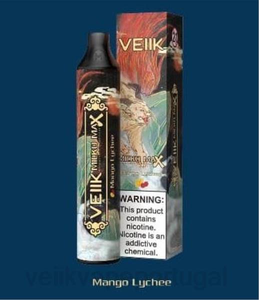 VEIIK Vape Lisbon - VEIIK Micko MAX vape descartável 1500 baforadas T88T42 lichia de manga