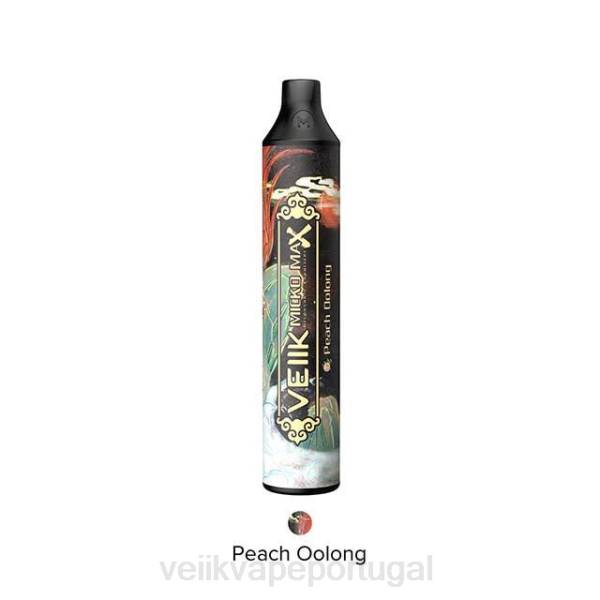VEIIK Vape Lisbon - VEIIK Micko Max vape descartável 1500 baforadas T88T12 oolong de pêssego