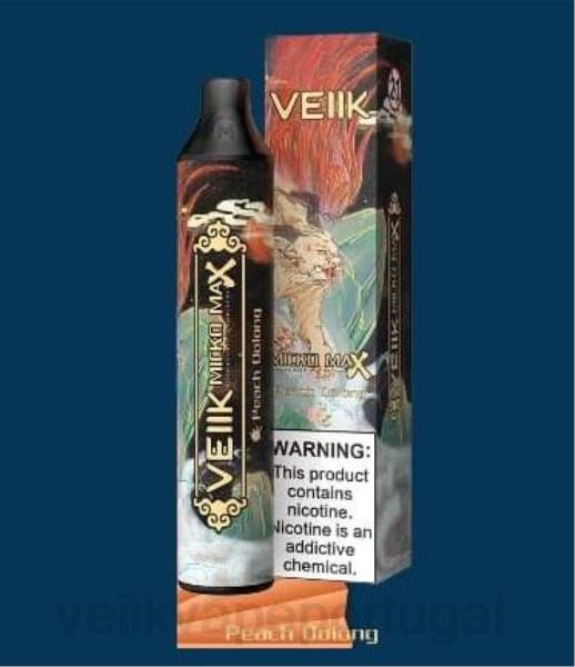 VEIIK Vape Portugal - VEIIK Micko MAX vape descartável 1500 baforadas T88T51 oolong de pêssego