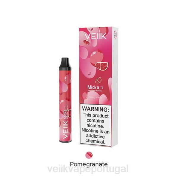 VEIIK Vape Price - VEIIK Micko Pie vape descartável 600 baforadas T88T23 romã
