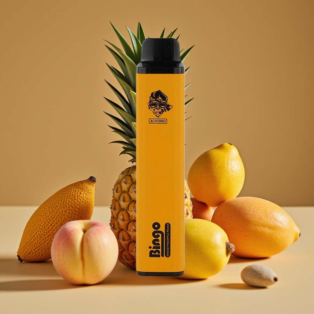 Aivono AIM BINGO 4000 Puffs Dispositivo Vape Abacaxi Pêssego, 10mL, 1000mAh