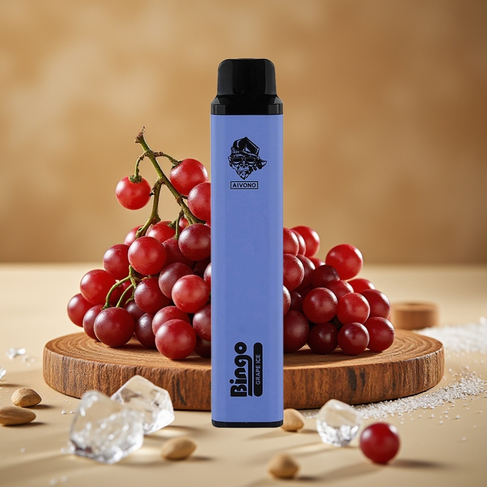 Aivono AIM BINGO 4000 Puffs Vape Gelo de Uva - 10mL, 1000mAh, 5% Nicotina