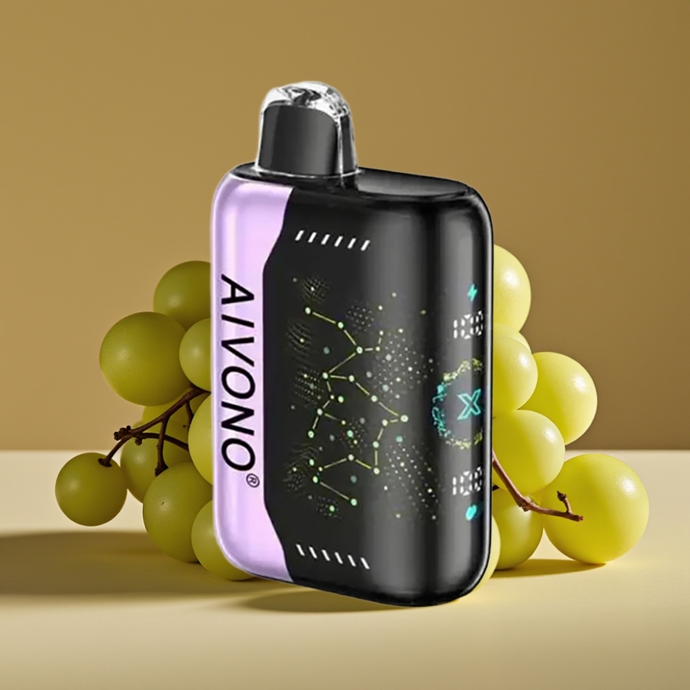 Aivono AIM BOOM 25000 Puffs 0%-5% Nicotina 28ml Maçã Verde Uva Tipo-C Recarga