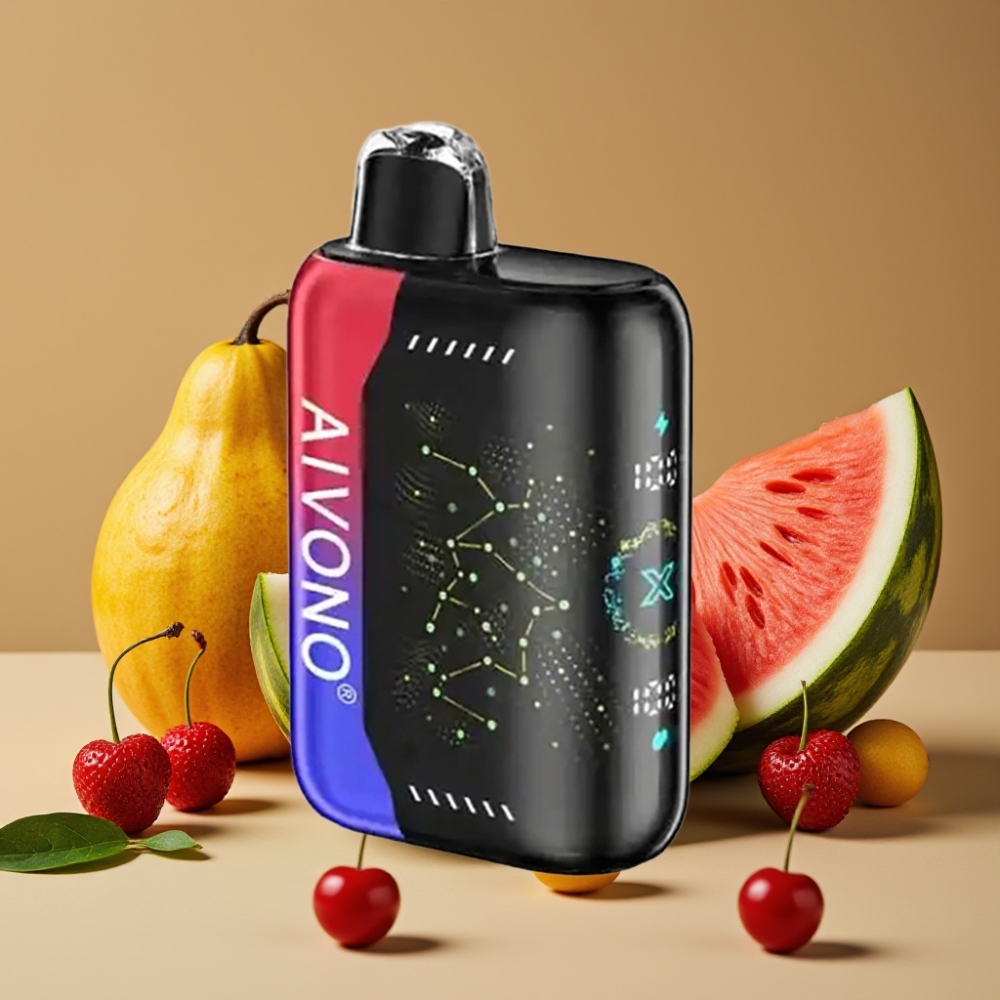 Aivono AIM BOOM 25000 Puffs 28ml 650mAh Tipo C Sabor Melancia Cereja Gelo