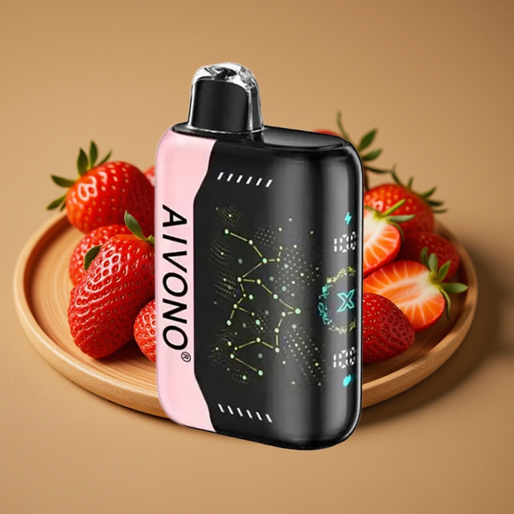 Aivono Aim Boom 25000 Puffs Vape Descartável Morango B Pop 0%-5% Nicotina 28ml 650mAh