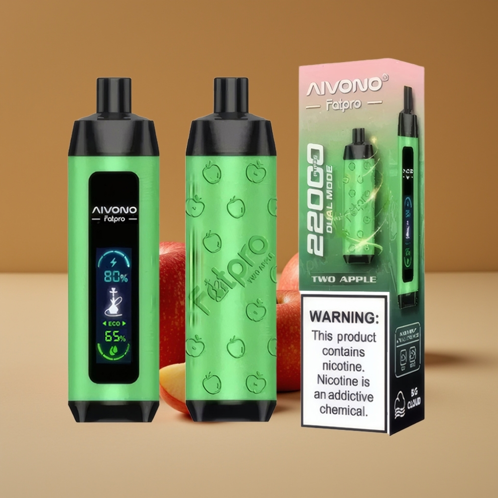 Aivono AIM FATPRO 22000 Puffs 28ml 2%-5% Nicotine Sabor Duas Maçãs