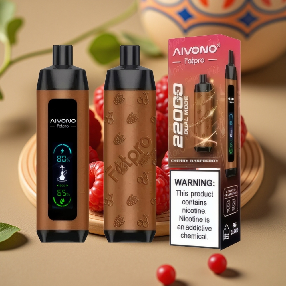 Aivono AIM FATPRO 22000 Puffs 28ml 5% Nic Cereja Framboesa