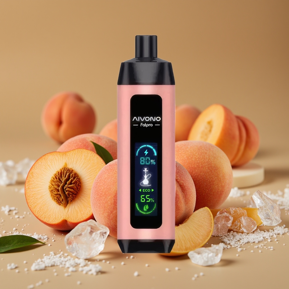 Aivono AIM FATPRO 22000 Puffs 28ml Pêssego Gelo 5% Nicotina 600mAh