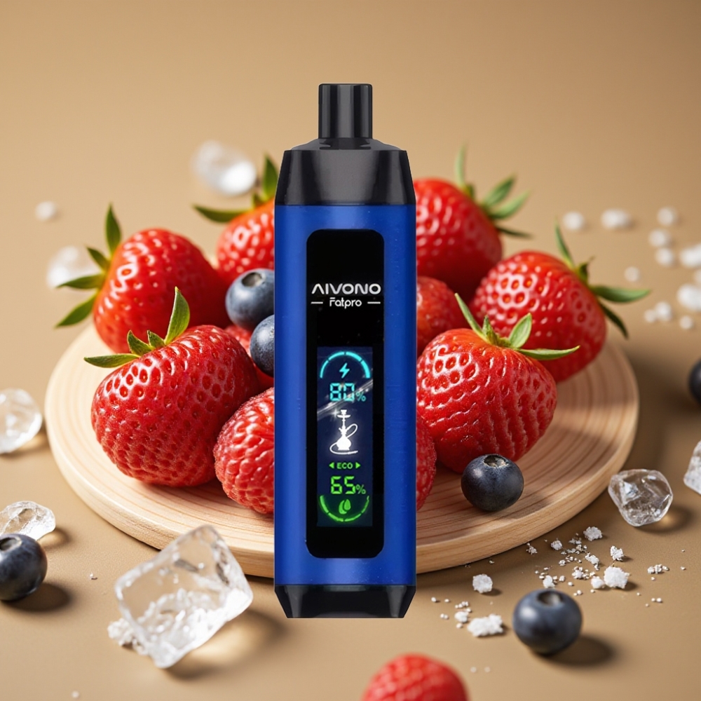 Aivono AIM FATPRO 22000 Puffs 28ml Sabores 10 Nicotina 0%-5% 600mAh Rechargeável Gelado de Frutas Vermelhas