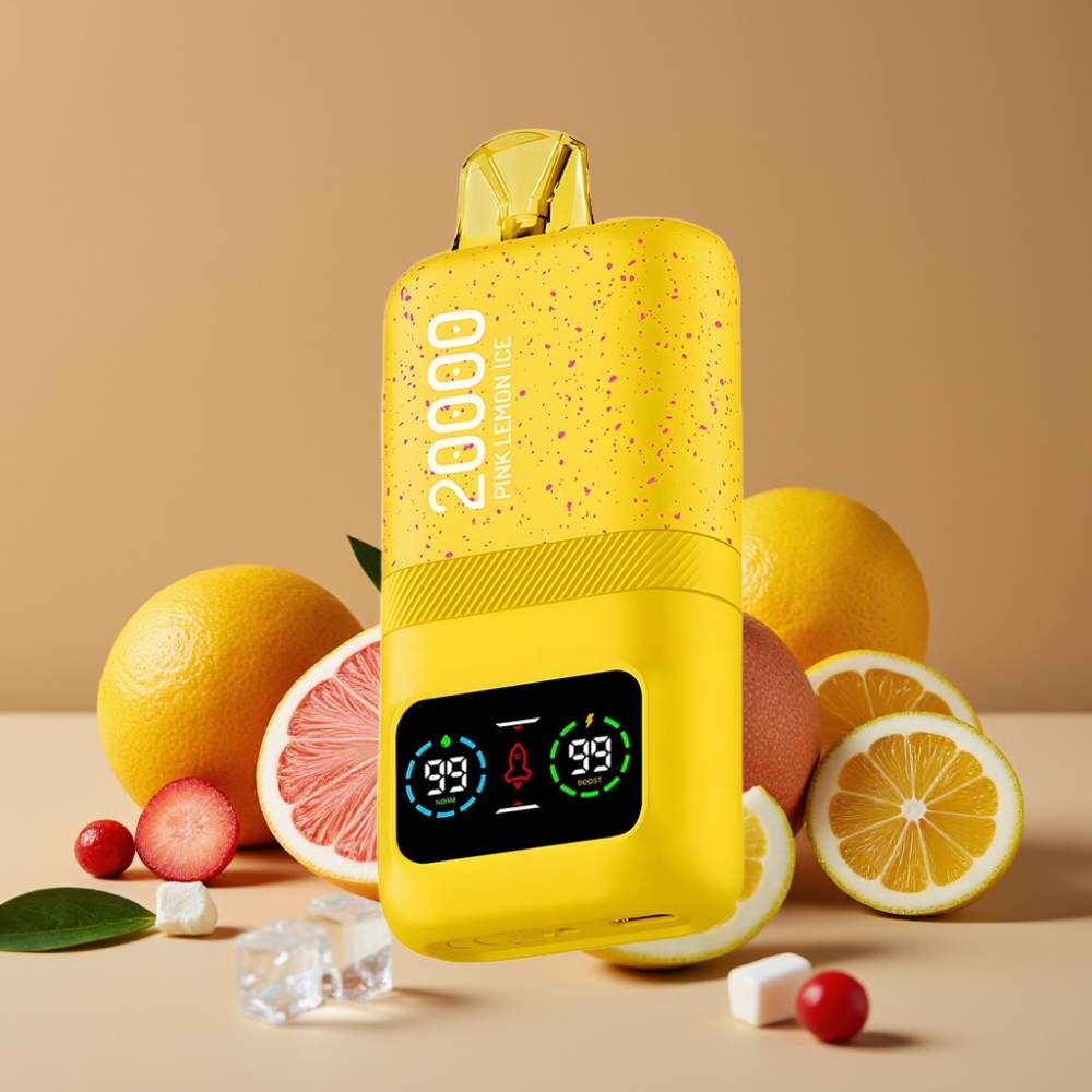 Aivono AIM MAGIC 20000 Puffs 26ml Recarregável Tipo-C Sabor Limão Rosa Gelado