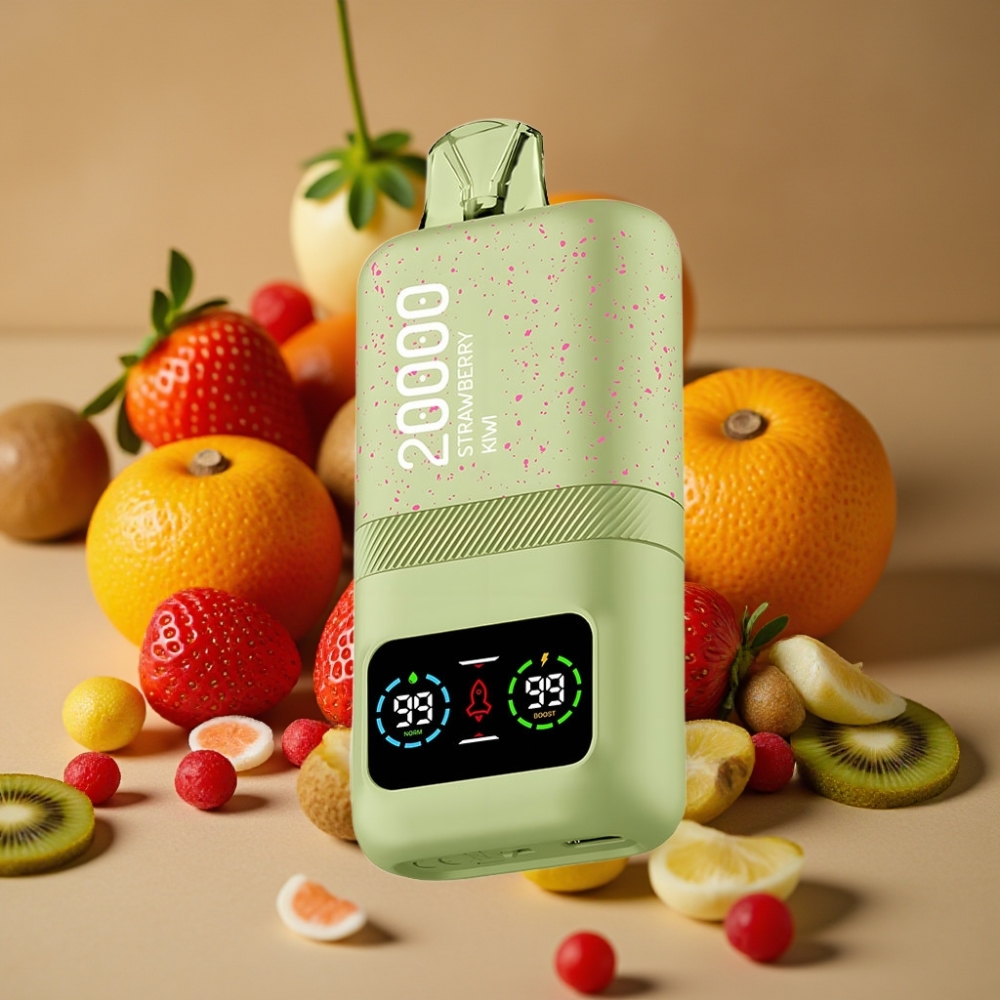 Aivono AIM MAGIC 20000 Puffs com 26ml de E-líquido, 5% Nicotina e Sabor Morango-Kiwi