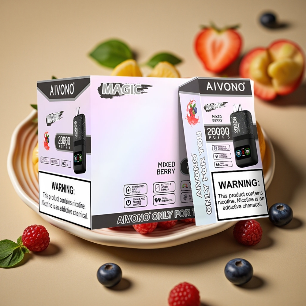 Aivono AIM MAGIC 20000 Puffs com Sabor Frutas Silvestres, Bateria 600mAh, Recarga Type-C