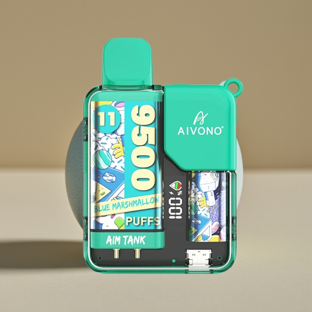 Aivono AIM-TANK 9500 Puffs 18ml 650mAh LCD Azul Marshmallow