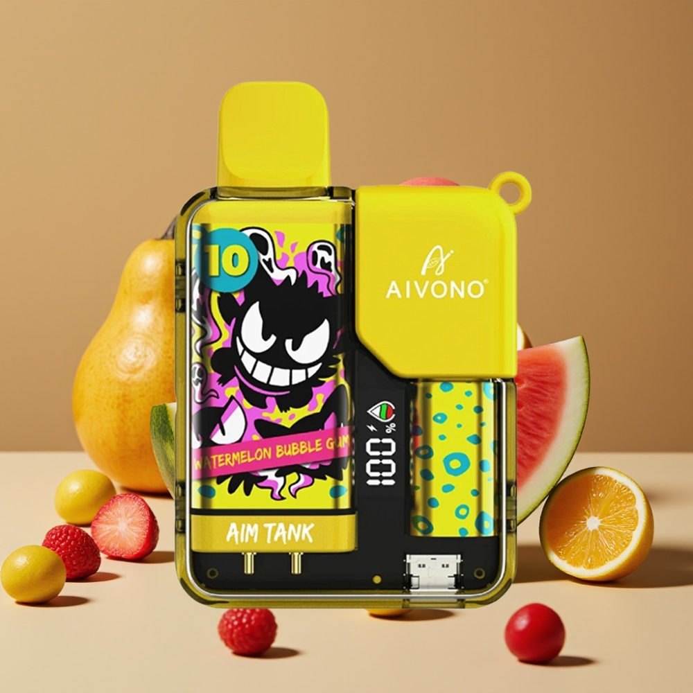 Aivono AIM-TANK 9500 Puffs 18ml 650mAh LCD Sabor Melancia Chiclete