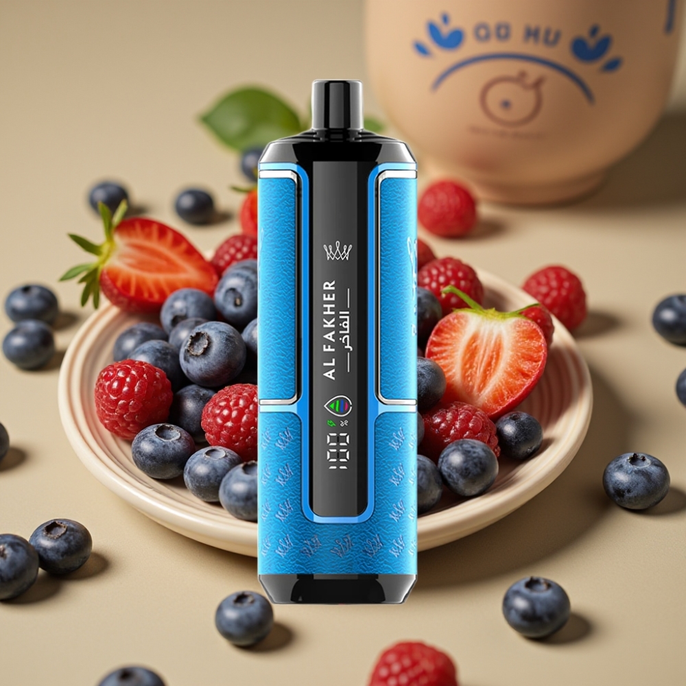 Al Fakher Crown Bar 15K Hypermax Descartável - 22ml, 600mAh, Goma de Mirtilo
