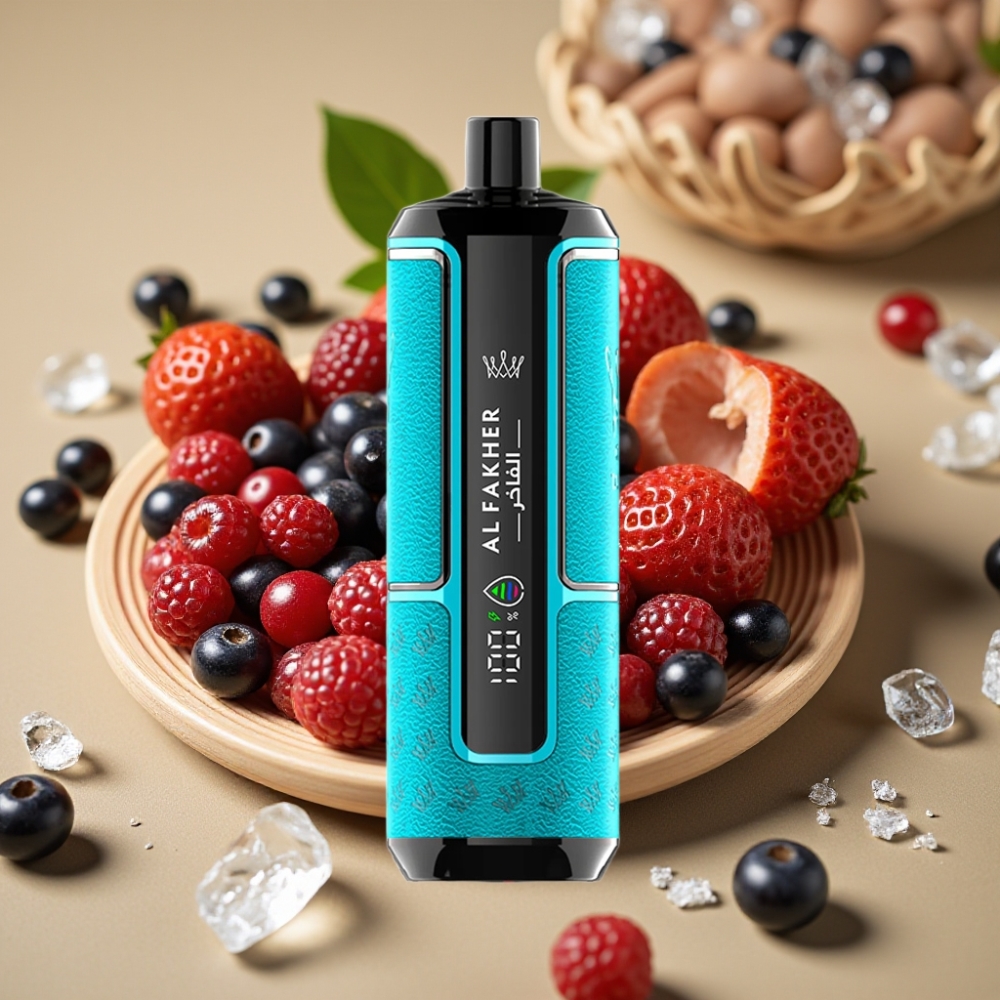 Al Fakher Crown Bar 15K Hypermax Disposable Vape Kit Groselha Gelada – 22ml, 600mAh, 15.000 Tragos