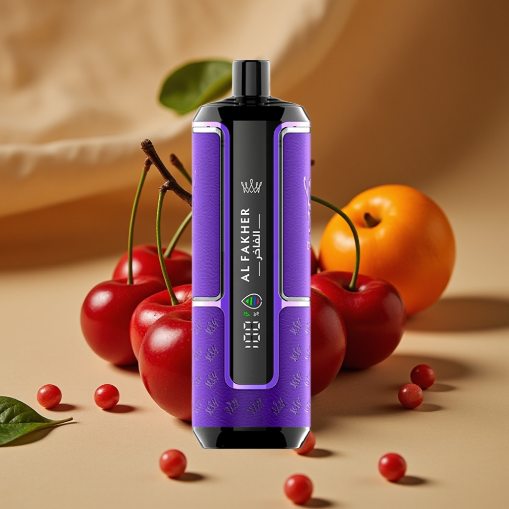 Al Fakher Crown Bar 15K Hypermax Kit Descartável - 22ml, 15.000 Tragos, Cereja Fiesta
