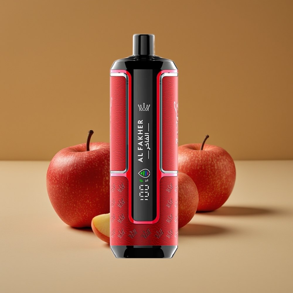 Al Fakher Crown Bar 15K Hypermax Vape Descartável - 22ml, 15.000 Tragos, 6mg/ml, Dois Sabores de Maçã