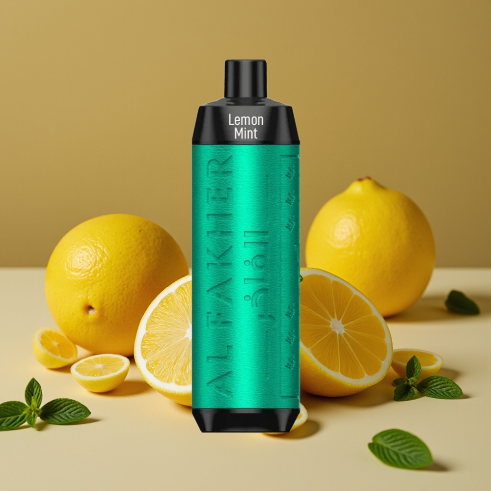 Al Fakher Crown Bar 8000 Crystal Vape Descartável Limão Menta - 18ml, 5mg, 8000 Tragadas