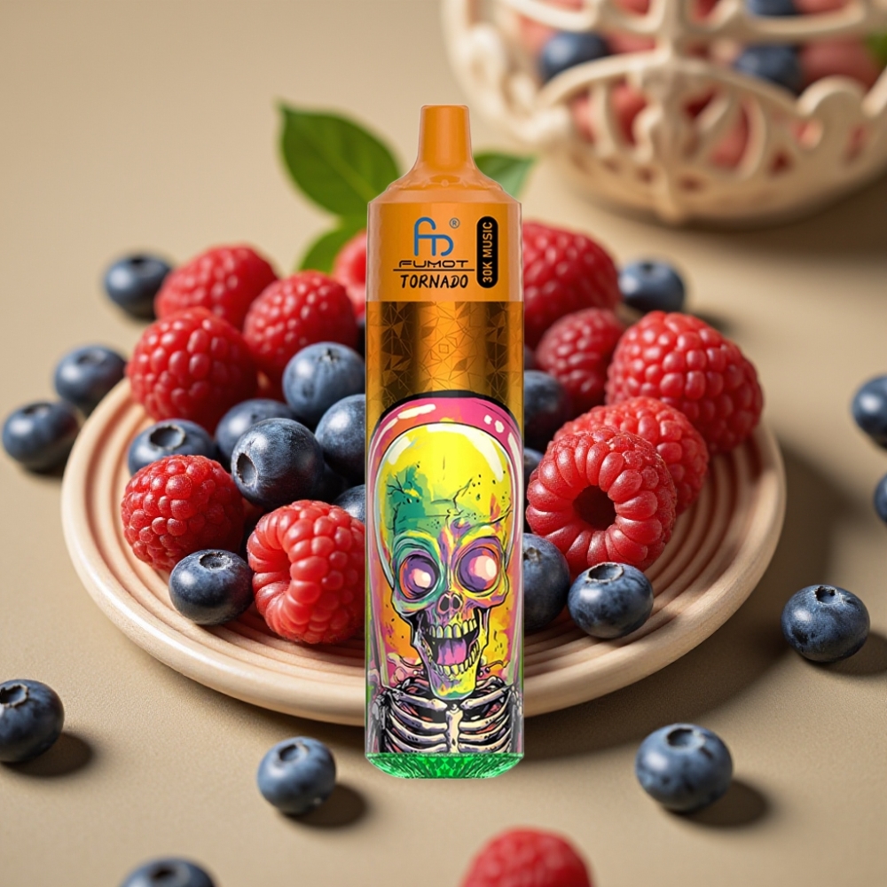 Fumot RandM Tornado 30000 Puffs - 30mL, 5% Nicotina, Mirtilo Framboesa