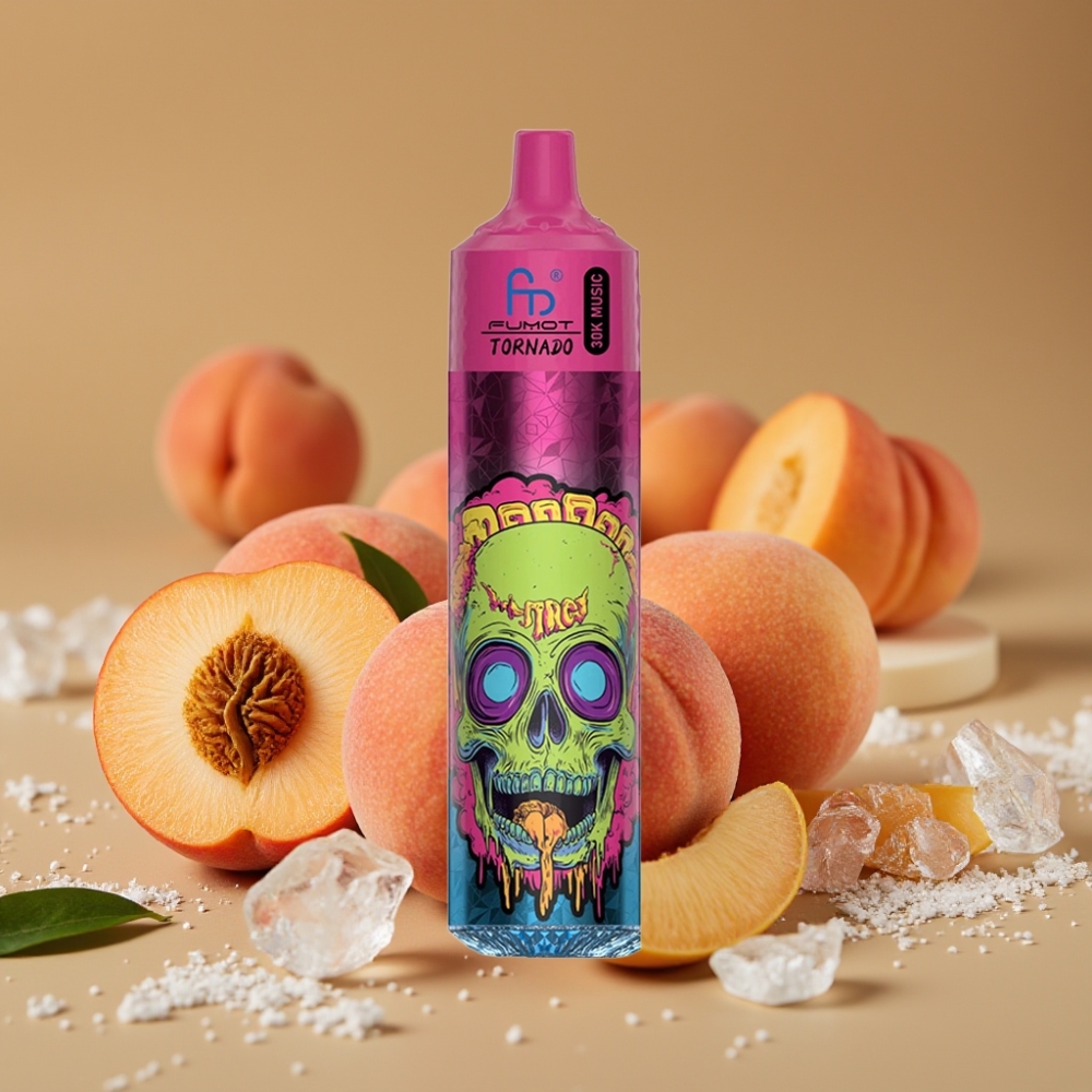 Fumot RandM Tornado 30000 Puffs 30mL 5% Pêssego Gelo