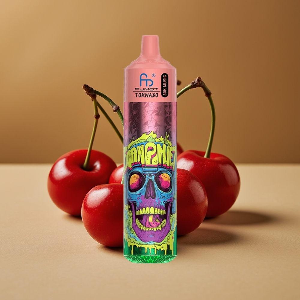 Fumot RandM Tornado 30000 Puffs Disposável 30mL 5% Sabor Cereja Tripla