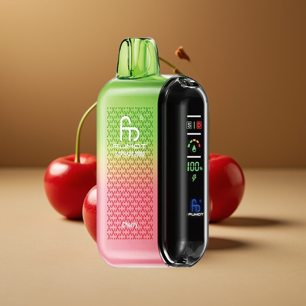 Fumot Tornado 20000 Puffs Dual Mesh 20ml Bateria 850mAh Cereja