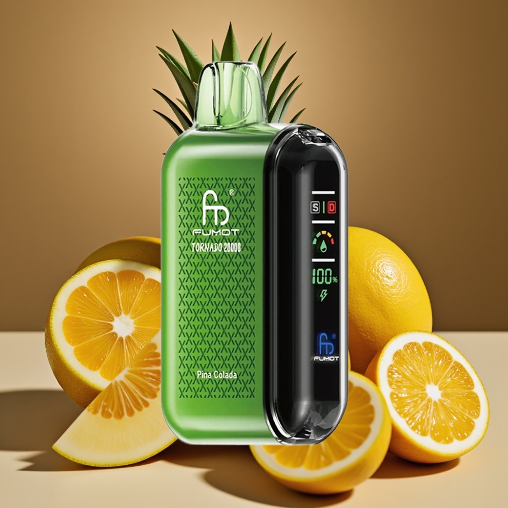 Fumot Tornado 20000 Puffs com Bobina Dupla Mesh e Sabor Pina Colada