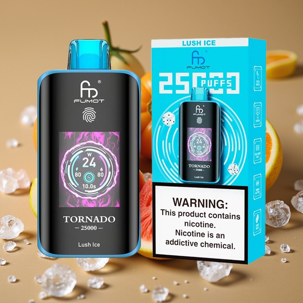 Fumot Tornado 25000 Puffs Tela HD 20ml Gelo Refrescante