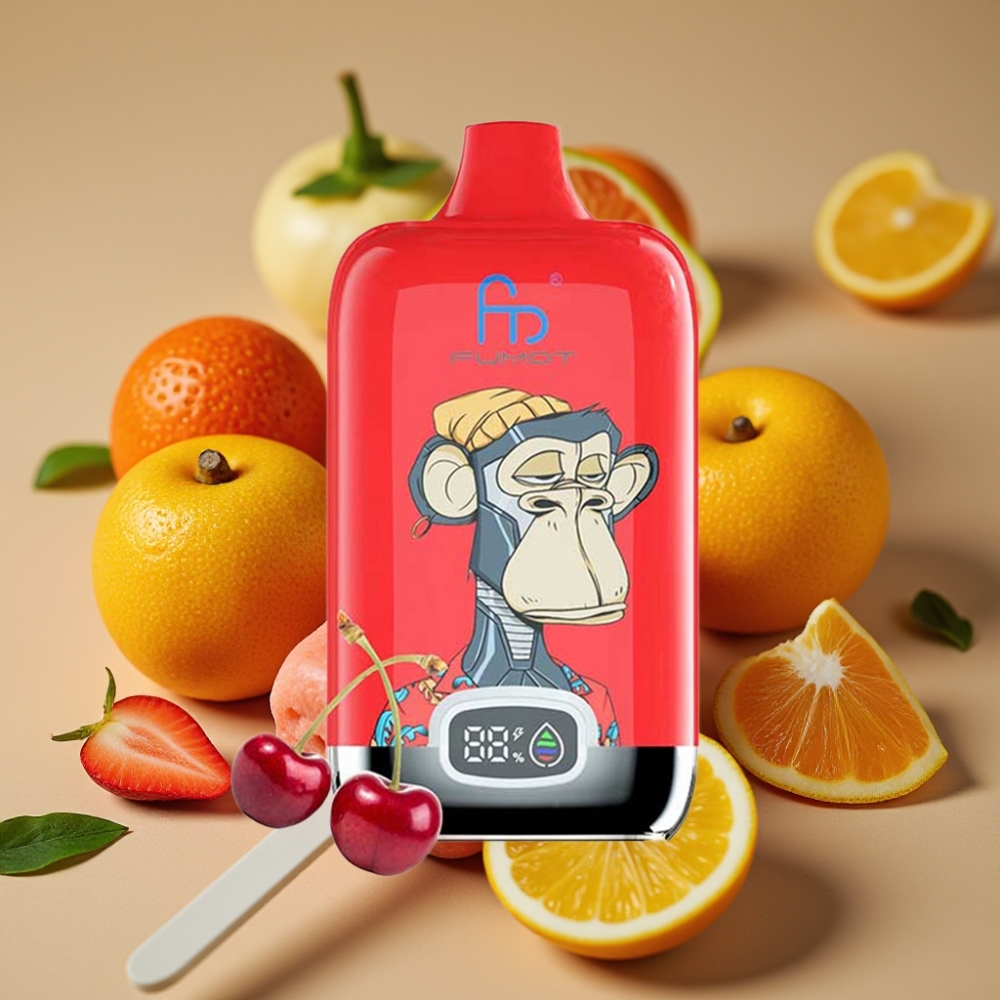 Fumot Tornado Digital Box 12000 Puffs 20ml Gelo Pop Recarregável USB-C