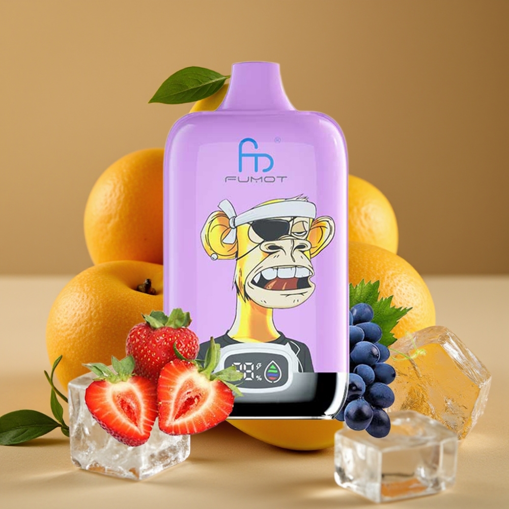 Fumot Tornado Digital Box 12000 Puffs 20ml Manga Gelo Recarregável Tipo-C