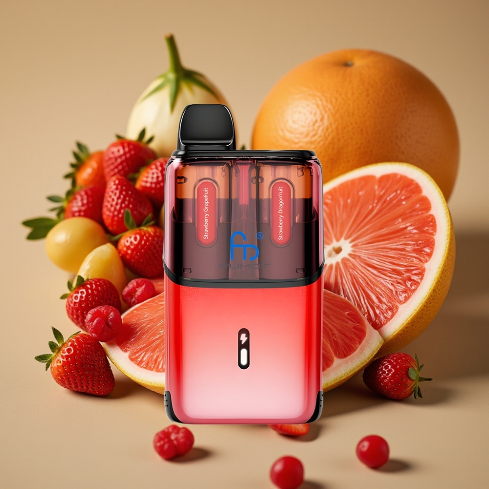 Fumot Ultra T32000 Disposable Vape - Morango Toranja e Morango Pitaya, 24ml, 800mAh, Tipo-C