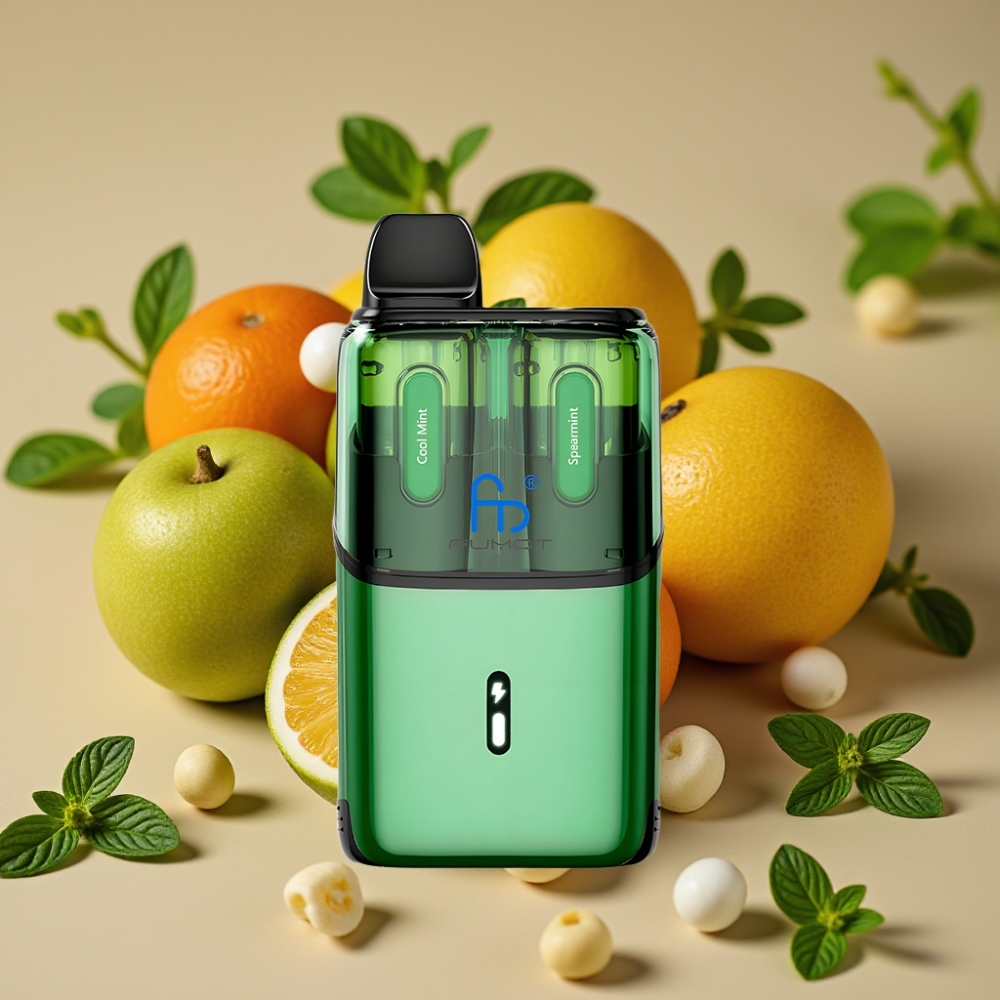 Fumot Ultra T32000 Vape Descartável 24ml 800mAh Carregamento Rápido Type-C Sabor Menta Fresca - Hortelã