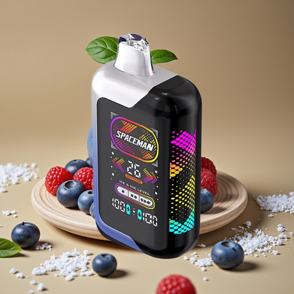 Spaceman SP40000 Zero Nic Disposable 20ml 0% Nicotina Tela Inteligente 2.28\" 1000mAh Recarregável