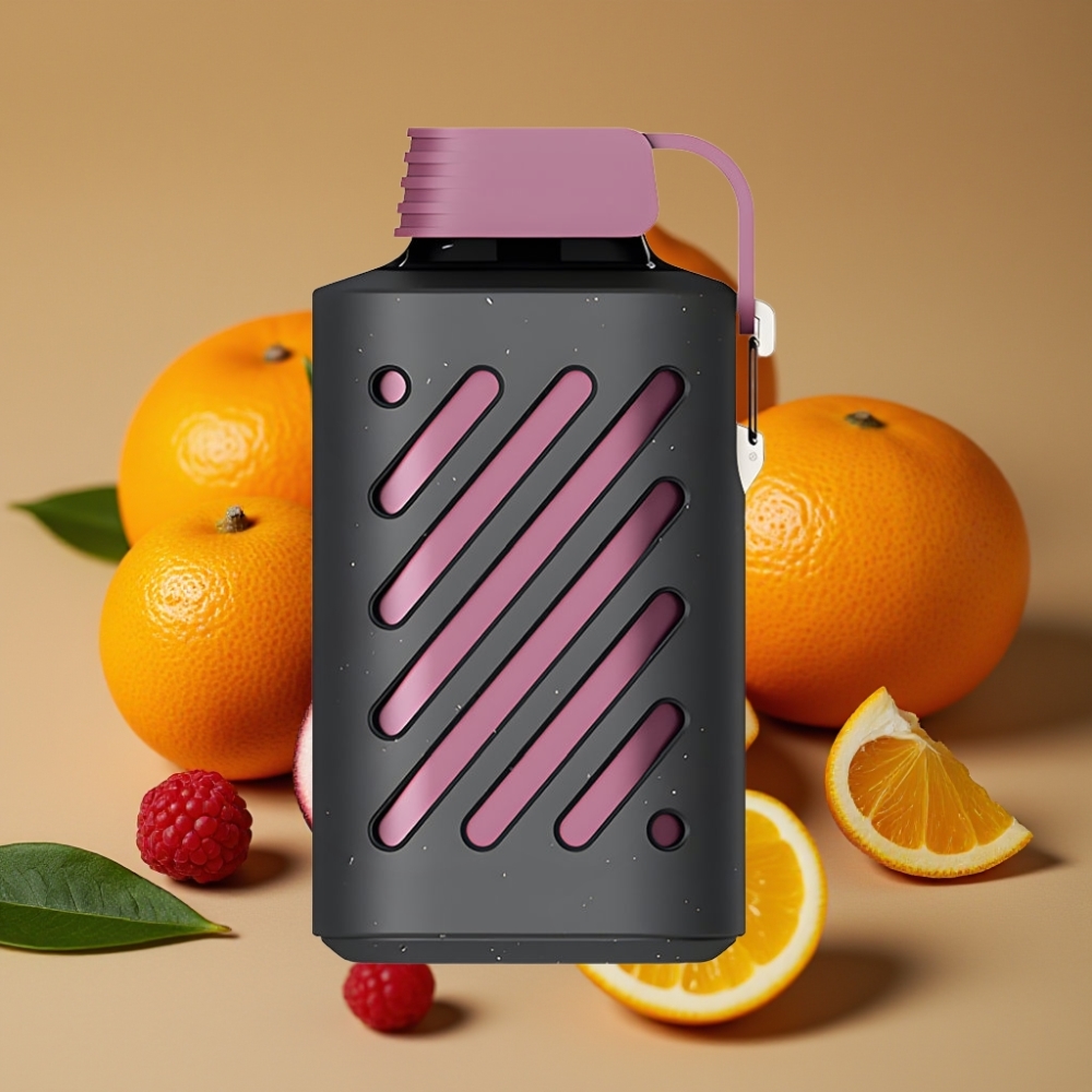 VOZOL GEAR 10000 Descartável com 30 Sabores, 20ml de Líquido e 500mAh - Maracujá Framboesa Tangerina