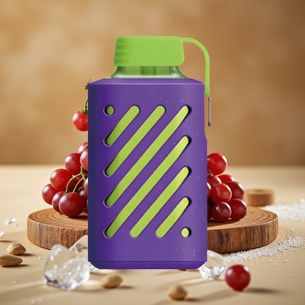 VOZOL GEAR 10000 Descartável com 30 Sabores, 20ml de Líquido e Gelo Uva