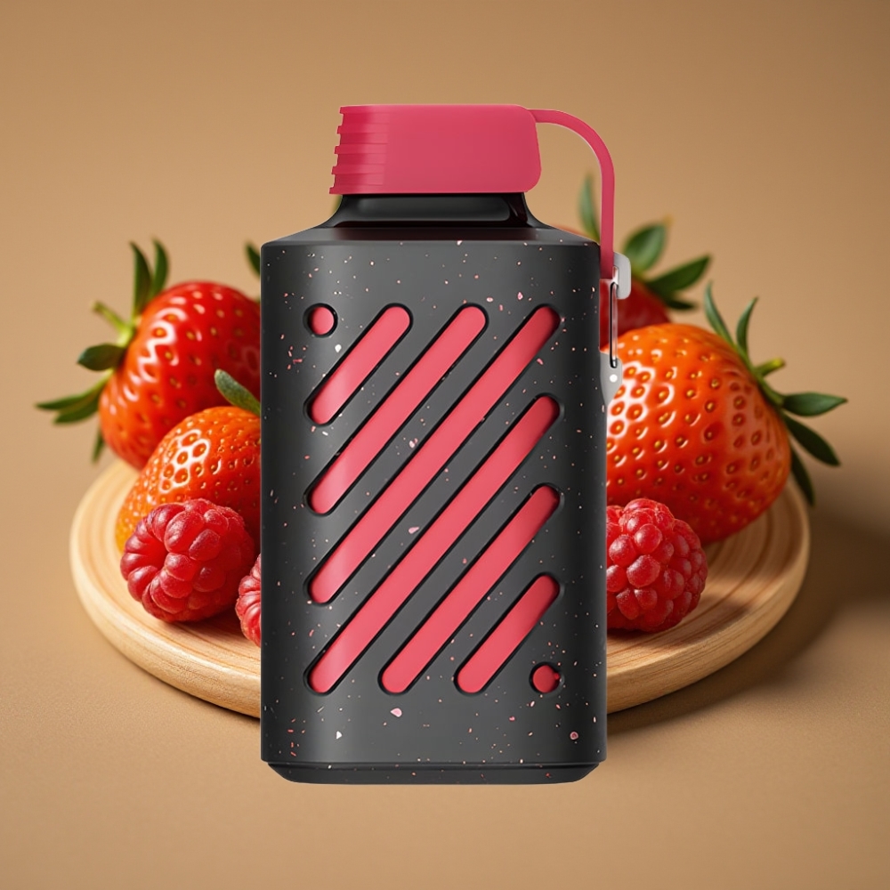 VOZOL GEAR 10000 Disposable Vape Morango Framboesa com 10000 Puffs, 20ml E-líquido e Bobina VAMT Mesh