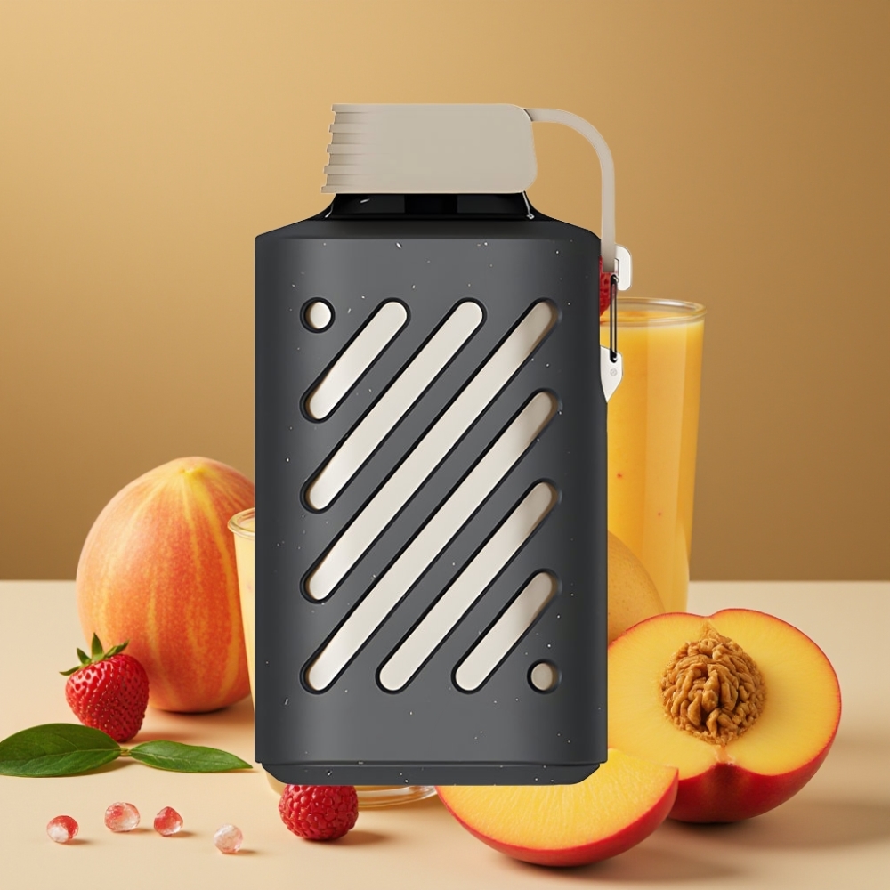 VOZOL GEAR 10000 Disposable Vape Pêssego Manga Smoothie com 10000 Puffs, 20ml e Bobina VAMT Mesh
