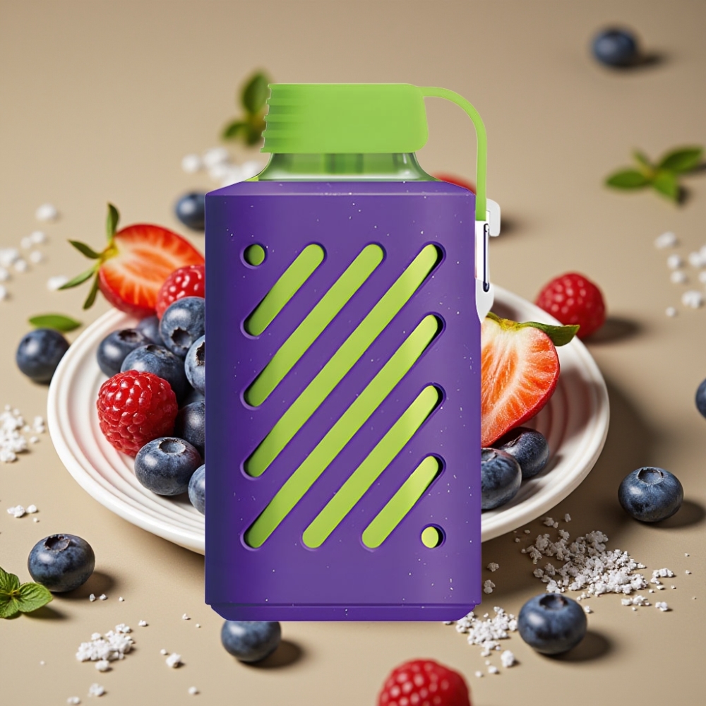 VOZOL GEAR 10000 Vape Descartável com 30 Sabores, 20ml de Líquido e 10000 Tragadas - Mirtilo Gelo