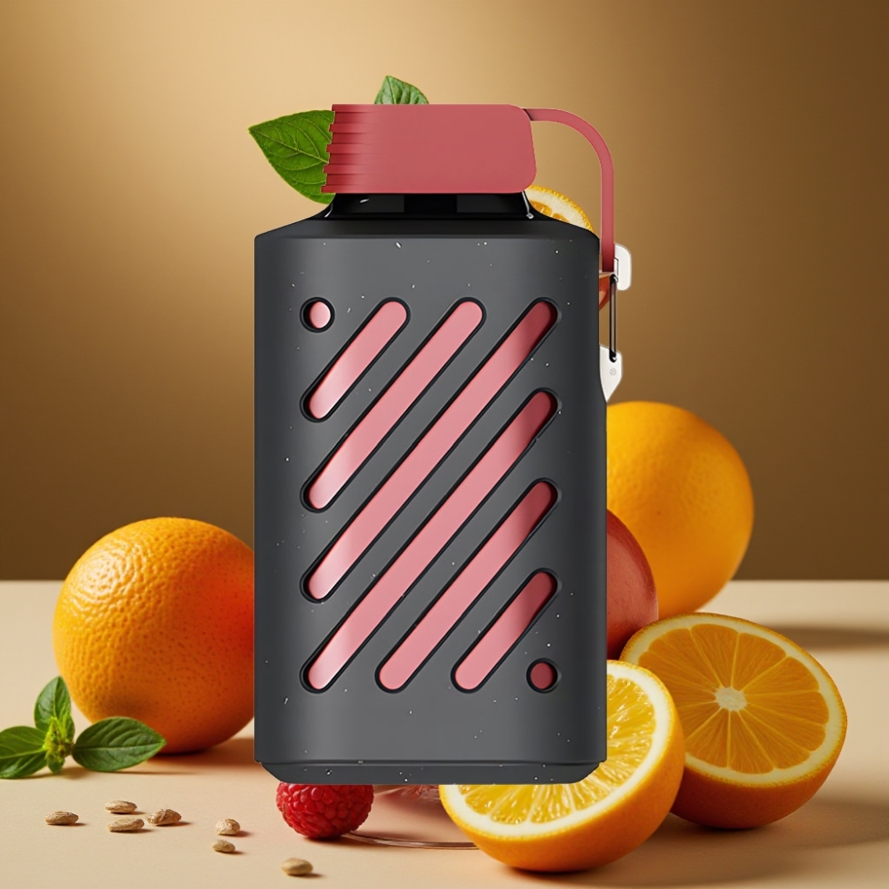 VOZOL GEAR 10000 Vape Descartável com 30 Sabores, 20ml de Líquido e Bobina VAMT Mesh - Mojito Vermelho