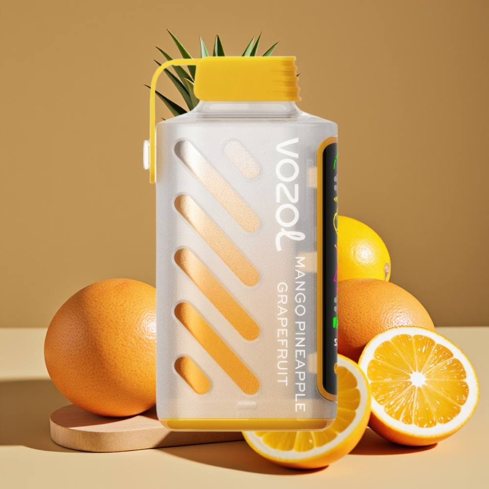 VOZOL Gear Power 20000 Puffs com S.i.L.C. Tech, Dual Mesh Coil e 20mL - Manga Abacaxi Toranja