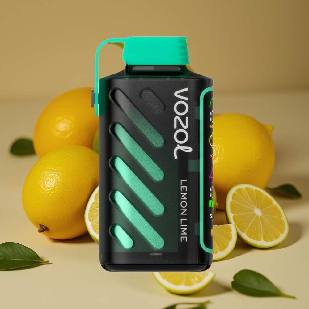VOZOL Gear Power 20000 Puffs com Tecnologia S.i.L.C., Tela Inteira, 20mL, Limão Lima
